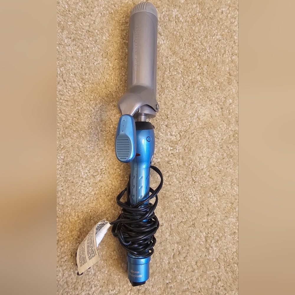 Blue and Silver Hair Styling Tool